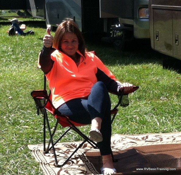 Happy educated customer